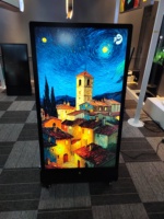Afficheur LCD étanche IP65 de 43 pouces, 2000 nits de luminosité élevée, signalisation numérique intelligente Android pour utilisation en extérieur