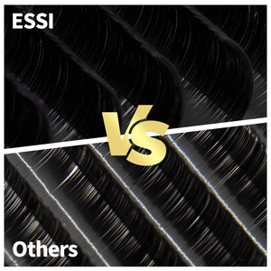 Extensions de cils <span class=keywords><strong>ESSI</strong></span> LASH en gros, douces et naturelles, 25 mm, étiquette privée, extensions de cils volumineuses faites à la main - Product Image 5