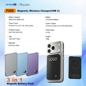 จอแสดงผล TFT Q2.0 แบตสำรองแม่เหล็กไร้สายแบบบางเฉียบพิเศษ นาโน พาวเวอร์แบงค์สำหรับ iPhone <span class=keywords><strong>Xiaomi</strong></span> แบตสำรองแบบบางเฉียบพิเศษ - Product Image 3