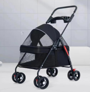 बिल्ली कुत्ते के लिए मेइवेपेट दोहरी हाथ कार्ट के लिए उपयुक्त अलग-अलग डिजाइन उच्च-अंत ऑक्शफोर्ड कपड़े भोजन प्लेट पालतू वाहक यात्रा - Product Image 3