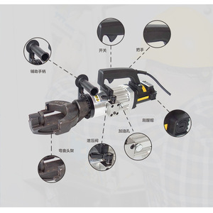 เครื่องดัดเหล็กเส้น NRB-25 ไฟฟ้าไฮดรอลิกแบบพกพา เหล็กกล้าคาร์บอน กึ่งอัตโนมัติ ใช้งานง่าย - Product Image 1