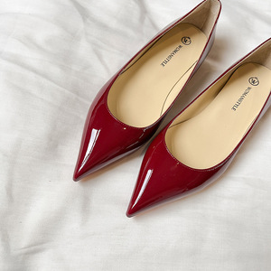 Zapatos de mujer planos con punta, de charol francés, sin cordones, de color liso, con tacón interior, que combinan con todo, nueva colección primavera 2026 - Product Image 4
