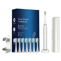 Cepillo de dientes sónico eléctrico superventas con 8 cabezales de cepillo de dientes caja de viaje levitación magnética carga inalámbrica para adultos