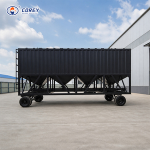 Silo à ciment horizontal mobile de 50 à 200 tonnes, réservoir de stockage de ciment en acier robuste, silo à ciment horizontal mobile - Product Image 1