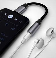 Aluminium-Legierung Geflochtener Baumwoll-Typ-C zu 3,5mm Aux-Buchse Audio Digital Kopfhörer DAC Adapter