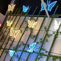 Décoration d'arbre de Noël LED 3D Papillon Clignotant IP65 pour Extérieur, Motif Lumineux Musical d'Halloween en Gros