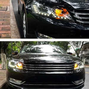 Fari Anteriori di Aggiornamento a LED DRL per Volkswagen <span class=keywords><strong>Passat</strong></span> B7 Specifica USA V2 2011-2015 Gruppo Ottico con Indicatore di Direzione Accessori Auto - Product Image 4