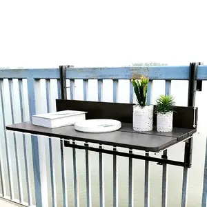 Rampe de balcon Table pliante suspendue Bureau pliant de levage de comptoir de bar pour l'extérieur