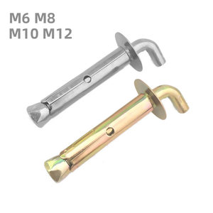 Ancres en acier inoxydable et acier au carbone de type L, tailles M6, M8, M10, M12 pour l'installation de chauffe-eau sur mur en béton - Product Image 1