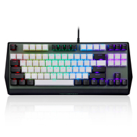 Teclado Mecánico para Juegos CK73 Personalizado, con Cable, 87 Teclas, Retroiluminación RGB, para Juegos de Windows y Mac