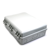 Boîtier de distribution de fibre optique extérieur 32 ports IP66 PC+ABS résistant aux UV pour répartiteur PLC 1x32