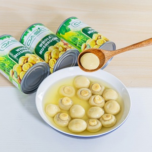 เห็ดกระดุมกระป๋องในน้ำ 400 กรัม 800 กรัม 2500 กรัม 3000 กรัม มาตรฐาน BRC HALAL HACCP สำหรับ<span class=keywords><strong>พิซซ่า</strong></span>และสลัด - Product Image 6
