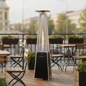 <span class=keywords><strong>Calentador</strong></span> <span class=keywords><strong>de</strong></span> Gas para Jardín <span class=keywords><strong>de</strong></span> Calentamiento Rápido LQ-801, Móvil, Portátil, con Red Protectora Gruesa, Ruedas para Patio y Césped - Product Image 1