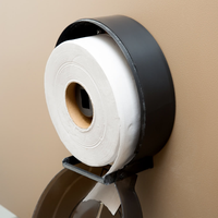 Rouleau papier toilette Jumbo, pâte bois vierge, doux et solide, usage intensif toilettes publiques