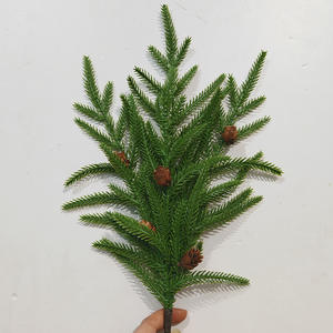 Высококачественные искусственные листья Норфолка, ветки, фабричные, настоящие на ощупь, мягкие рождественские украшения из Кипарисовой сосны - Product Image 4