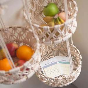 Décoration murale Boho pour fille ronde <span class=keywords><strong>en</strong></span> <span class=keywords><strong>osier</strong></span> panier suspendu plateau miroir plante petit stockage noir naturel <span class=keywords><strong>tressé</strong></span> éthiopien grand - Product Image 3