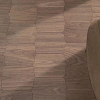 Parquet en bois massif, bois pur, formes spéciales, chauffage par le sol, géothermique, multicouche, noyer noir, système clic, Huzhou Nanxun