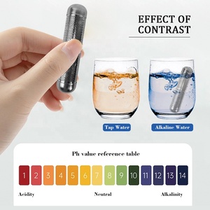Bâton d'eau alcaline avec logo privé, en acier inoxydable, alcalinisateur ioniseur, petit purificateur d'eau minérale portable, bâton d'eau diététique - Product Image 4