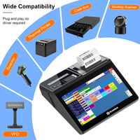 Caja Registradora Scangle SGT116 con Pantalla VFD, Escáner, NFC e Impresora, Compatible con Sistemas Operativos Windows y Android para Supermercados