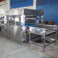 Ligne de production de machines d'enrobage pour dattes, chocolat, framboise, cacahuètes, amandes, noix, beignets, glaces, fruits secs