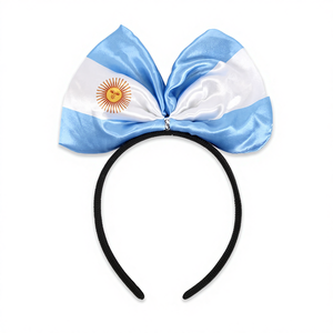 Custom Logo Headbands for US <strong>Canada</strong> Mexico Fans Cheerleading Bow Flags for 2026 Football Games - Product Image 4