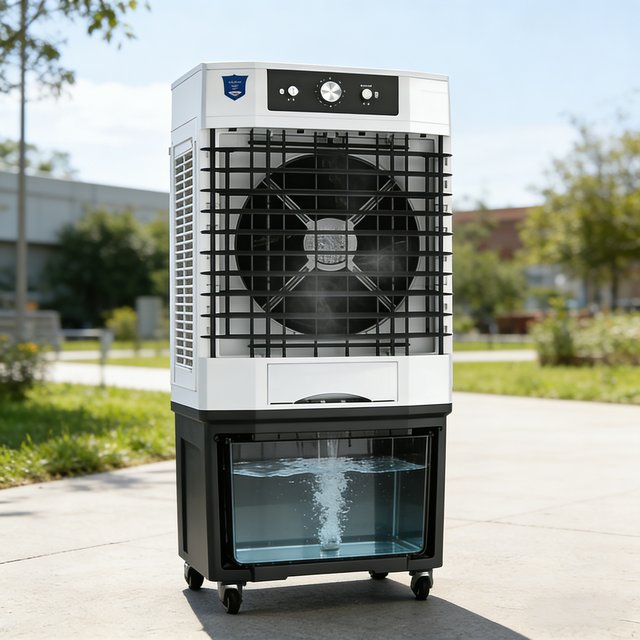 Premium Material Multifunctional Evaporative Air Cooler 220V Movable Water Cooling Fan for Factory Warehouse Commercial Outdoor