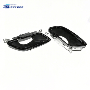 ปลายท่อไอเสียสแตนเลสสตีลสีดำเงาประสิทธิภาพสูงสำหรับ BMW 840i G15 G16 2019-2022 แบบสี่เหลี่ยม - Product Image 2