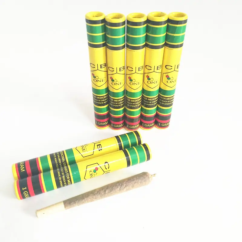 Emballage personnalisé pour tube de cigares, carton, pré-rouleau, 50 pièces