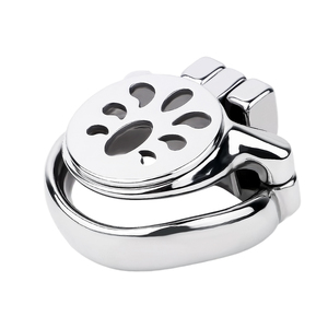 Jaula de Castidad Plana Transpirable de Metal Plateado, Jaula de Pájaros, Dispositivo de Castidad para Pene, Bondage SM, Juguetes Sexuales, Jaulas de Pene, Placer para Hombre - Product Image 6