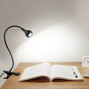Lampe de bureau LED en forme de tulipe, commande tactile, intensité réglable, alimentée par batterie, lumière naturelle 2700K, design minimaliste en bois, à clipser, pour usage domestique - Product Image 5