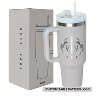 Taza de Café Hipdeer de 40 oz, Acero Inoxidable, con Asa, Tapa Hermética, Aislamiento al Vacío de Doble Pared, Color Personalizable