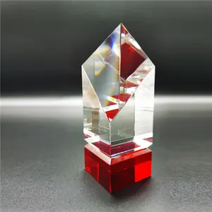 High Value 3d Carved Round Blank Glass K9 Crystal Trophy Medal Star Medal Trophy