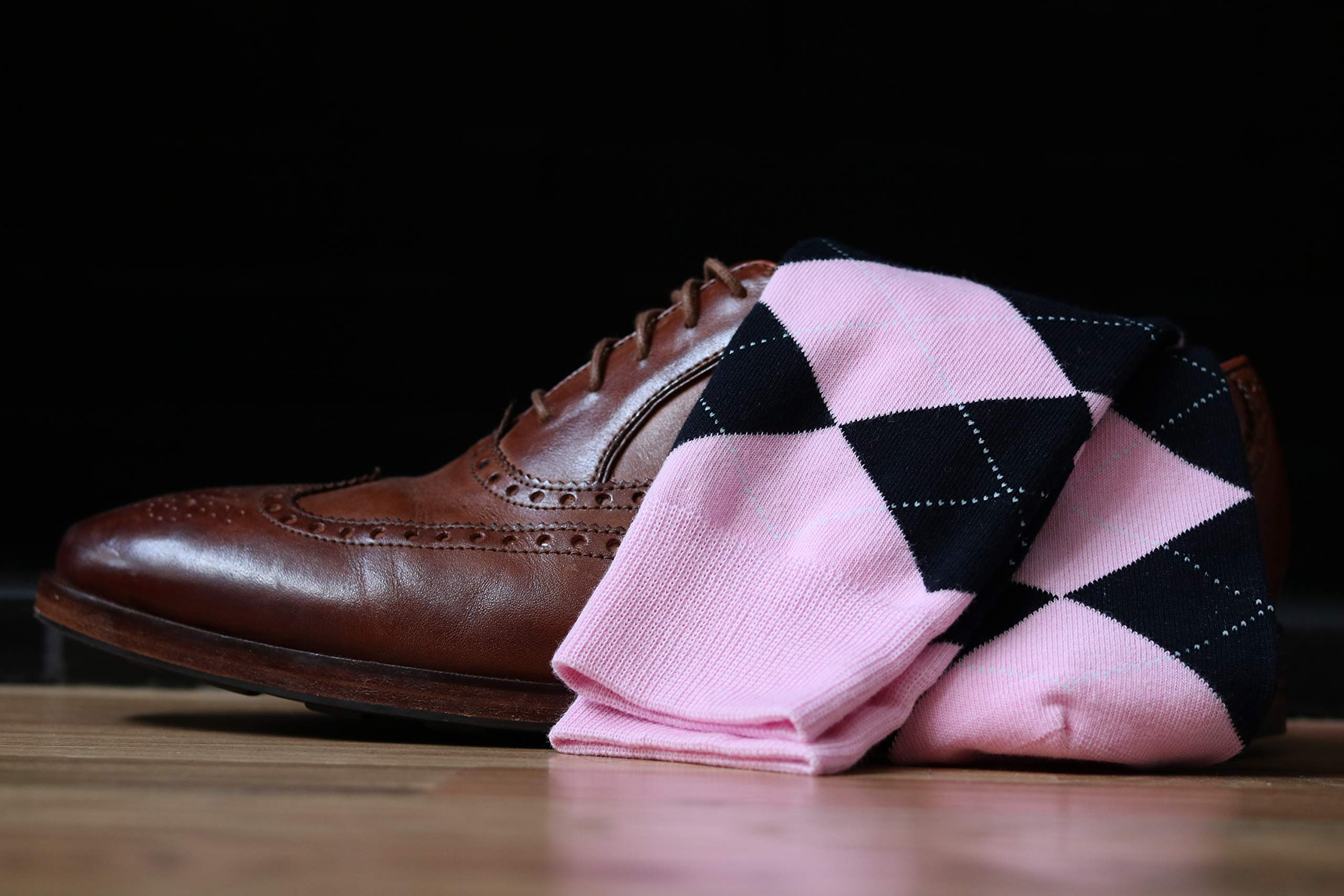 Wholesale Men Socks Custom English Style Diamond Pattern Men Dress Business Socks