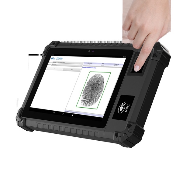 Secure Android Rugged Tablet 8 Inch Mobile Tatblet Pc Biometric Recognition Scanner Use