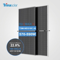 Панель солнечных батарей Trina bipfacial Duomax N 570W 575W 580W 585W 590W все черные панели PV двойное стекло N-TYPE PV модуль NEG18C.20