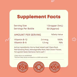 Gouttes Liquides d'Ashwagandha pour Booster la Libido Féminine en Marque Blanche avec Racine de Maca Soutient l'Énergie - Product Image 4