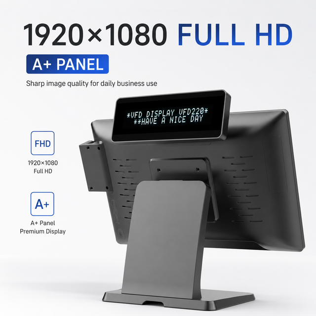 High End Pos 15.6 Inch Touch Screen POS System Retail Billing Terminal Register Commercial Counter Equipment Solution