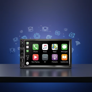 เครื่องเล่น MP5 ในรถยนต์ขนาด 7 นิ้ว รองรับ Wireless CarPlay หน้าจอ IPS แบบสัมผัส ระบบเสียงสเตอริโอในรถยนต์ รองรับการใช้งานได้กับรถยนต์ทุกประเภท - Product Image 3