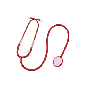 Stéthoscope en plastique rouge pour enfants, jouet pour jeu de simulation de docteur, accessoire de jeu de rôle, 2 à 4 ans, unisexe - Product Image 1