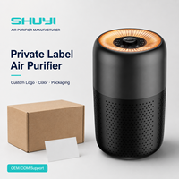 Mini purificateur d'air silencieux personnalisé avec logo, pour la vente au détail, rechargeable, avec étiquette privée, livraison rapide, CE FCC
