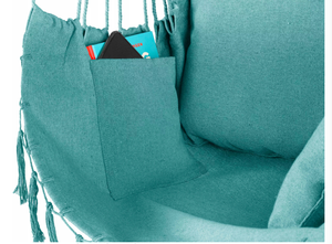 Chaise hamac bohème moderne en macramé mobilier de jardin extérieur portable avec trois oreillers en tissu suspendus <span class=keywords><strong>pour</strong></span> l'extérieur - Product Image 6