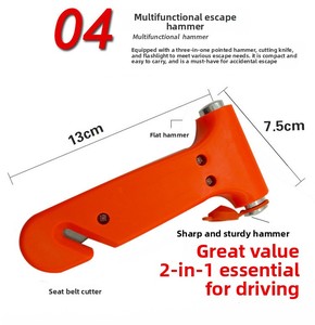 Kit d'urgence automobile portable, ensemble d'outils de sauvetage automobile, extincteur de véhicule, trousse de premiers soins multifonction, triangle de signalisation - Product Image 6