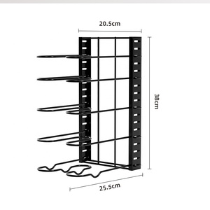 5-שכבה מתכווננת להחליק אפייה מתכת סיר בישול תצוגה עם עיצוב נתיק לשימוש במטבח - Product Image 3