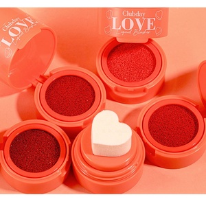 Nuovissimo 6 colori alto pigmento a forma di cuore timbro fard guance trucco cosmetici <span class=keywords><strong>in</strong></span> forma liquida 5g netto Wt all'ingrosso - Product Image 2