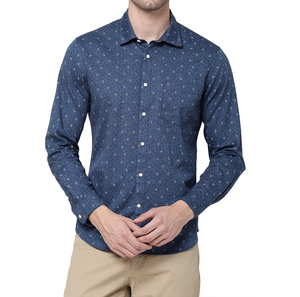 เสื้อเชิ้ตผู้ชายสำหรับธุรกิจ ผลิตจากผ้าฝ้ายผสมคุณภาพพรีเมียม ทรงเข้ารูป คอปกแหลม เหมาะสำหรับสภาพแวดล้อมสำนักงานและสถานที่ทำงาน - Product Image 5