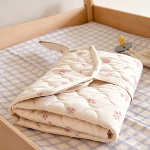 Sac <span class=keywords><strong>à</strong></span> <span class=keywords><strong>langer</strong></span> de voyage pour bébés en coton biologique, tapis <span class=keywords><strong>à</strong></span> <span class=keywords><strong>langer</strong></span> compact pliable avec poche, tapis <span class=keywords><strong>à</strong></span> <span class=keywords><strong>langer</strong></span> lavable en machine - Product Image 2