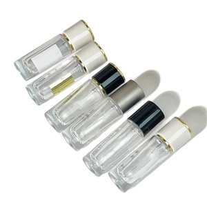 Flacon <span class=keywords><strong>de</strong></span> <span class=keywords><strong>parfum</strong></span> en verre rond transparent à fond épais vide <span class=keywords><strong>de</strong></span> 10 ml, format voyage, avec pulvérisateur à pompe, sérigraphié, MOQ 100 pièces - Product Image 4