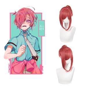 Peluca Sintética Negra Corta Ainizi, Peluca de Cosplay de Mitsuba del Anime Toilet-bound <span class=keywords><strong>Hanako</strong></span>-<span class=keywords><strong>kun</strong></span> para Niñas - Product Image 3