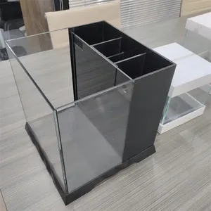 Glas-Salzwasser-Aquarium - Desktop Mini-Meerwasser-Aquarium, mit Pumpe und Skimmer - Product Image 1