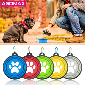 Tazón de Viaje Personalizado para Mascotas, Tazón Doble Plegable y Portátil para Perros, Tazones Elevados Plegables para Comida de Gatos - Product Image 6